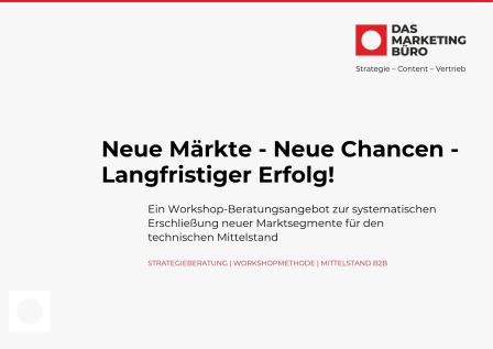 Workshop Neue Märkte