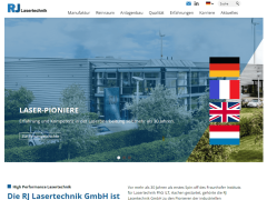 Viersprachiger Website-Relaunch für Kunde RJ Lasertechnik realisiert